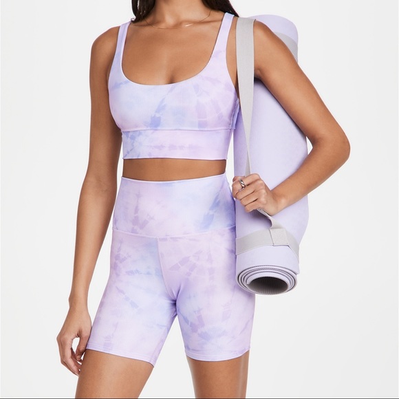BEACH RIOT 💜 Lavender Tie Dye Bike Shorts